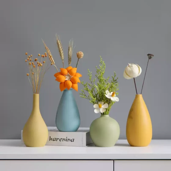 轻奢入户玄关鞋柜装饰品摆件陶瓷花瓶家居客厅餐桌电视柜酒柜软装