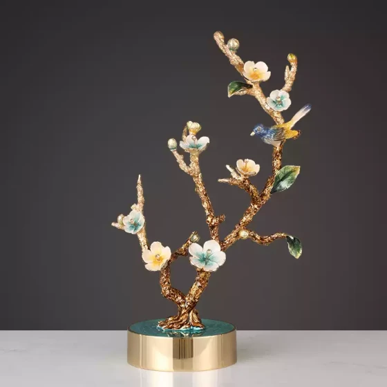 轻奢风珐琅彩摆件家用桌面创意摆设现代简约客厅电视柜酒柜装饰品