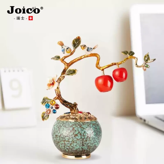 JOICO瑞士轻奢高端摆件平安喜乐乔迁礼品珐琅彩装饰品乔迁礼物