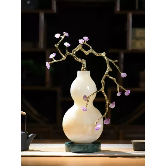 葫芦摆件客厅玄关家居装饰轻奢高档电视柜中式办公室桌面乔迁新居