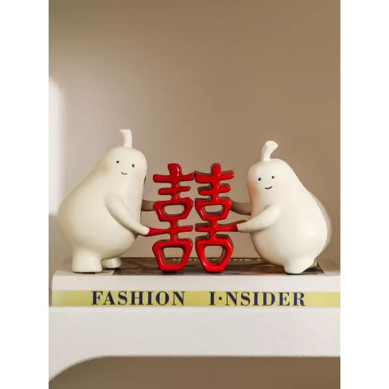 七夕情人节表白创意永不分梨摆件订婚求婚礼品送女友生日结婚礼物