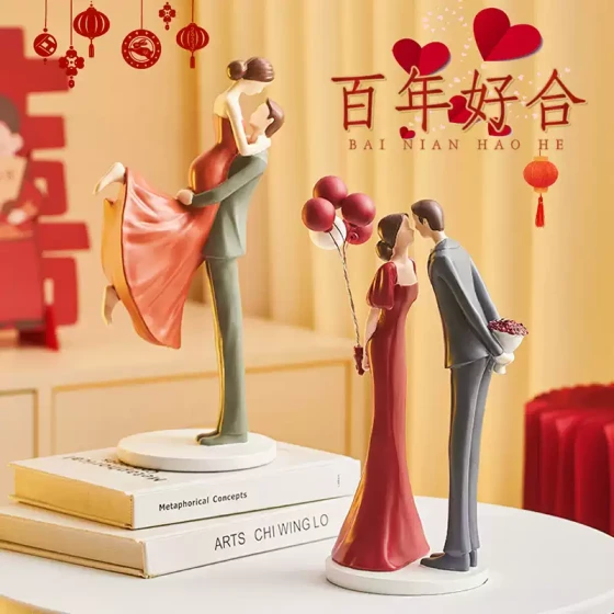 新婚礼物送新人新娘礼品高档一对高级结婚闺蜜礼盒摆件装饰婚房