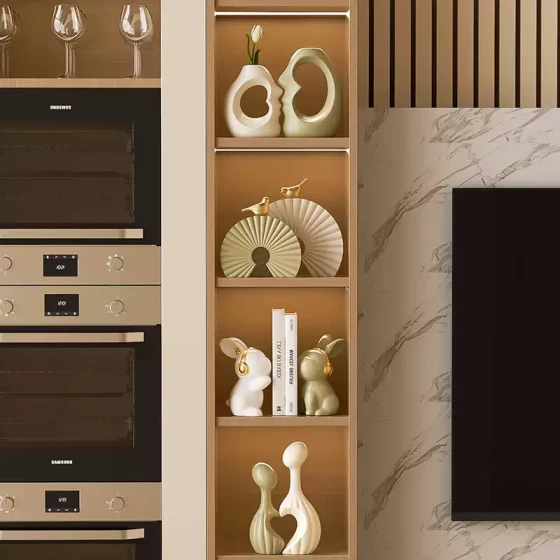 客厅电视柜装饰品摆件创意情侣艺术花瓶高级感小众插花乔迁新居